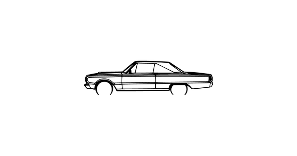 1967 Plymouth Belvedere gtx 3d print model - Mito3D
