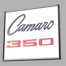 1968 ss Camaro Emblem Plakette Kunst Muskel Wagen Supersport Autos 3d Automobil 3d print model - Mito3D