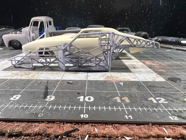 1969 chevy Camaro promosyon alevlenme noktası reçineler çift çerçeve Demiryolu haydut sürüklemek yarış 1 25 ölçek araba mustang model bel hava Ford büyük blok 3D print model - Mito3D