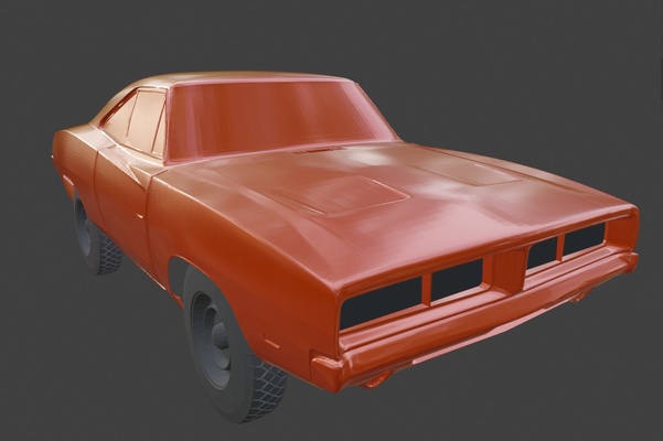 1969 esquivar cargador wpl d12 cuerpo intercambiar general sotavento juego rc coche vehiculo camión duques of hazzard truco 3d print model - Mito3D