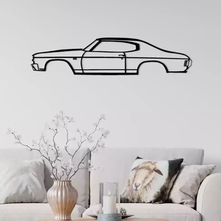 1971 chevy chevelle silhouette 1971 chevy chevelle cars art wall art racing chevelle chevrolet  3d print model - Mito3D