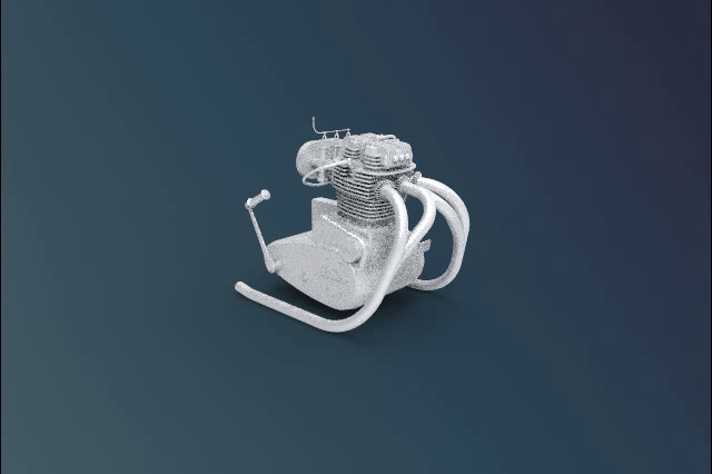1972 yapabilmek roket 3 kafe yarışçı motor motosiklet yedek parça makine oto inme 3D print model - Mito3D