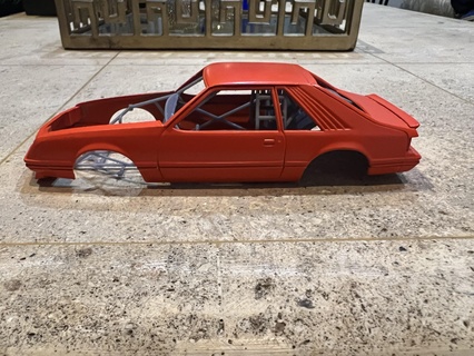 1978 berlina guado mustang foxbody telaio rotaia fuorilegge trascinare corsa 1 25 scala 3d print model - Mito3D