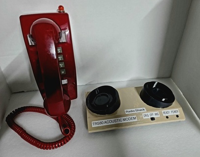 1980's akustik modem trs 80 radyo kulübe seksenli yıllar retro bilgi işlem 3d print model - Mito3D