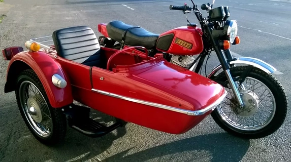1987 izh planeta 5 sidecar bicicleta moto motocicleta vehículo ruedas motociclista deporte moto pandilla proscrito angeles retro urss 3d print model - Mito3D