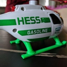 1995 hess helicopter battery cover & landing gear game truck repair vehicles 3d print model - Mito3D