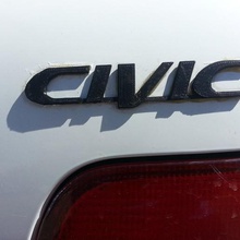 1996-2000 honda civic emblem various automotive 3d print model - Mito3D