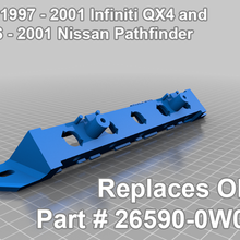1997 2001 infiniti qx4 1996 Nissan éclaireur frein lumière 3d print model - Mito3D
