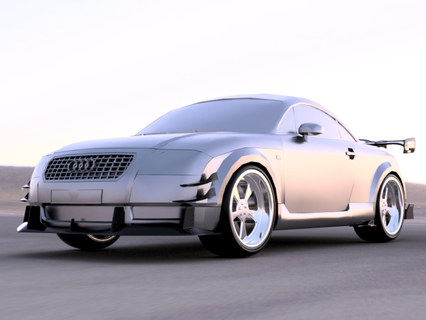 1999 2006 audi tt corpo kit Spoiler corrida carro automotivo desempenho pla 3d arte partes difusor 3d print model - Mito3D