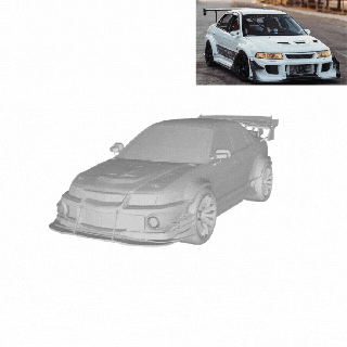 1999 Mitsubishi Lancer evrim vi 3d print model - Mito3D
