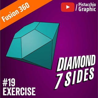 19 fusión miércoles diamante 7 lados 360 pitacho gráfico fabricante tutorial Youtube pistacho 3d print model - Mito3D