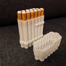 19 Rey Talla cigarrillo caja caso funda paquete almacenamiento cigarrillos 3d print model - Mito3D