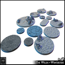 1 - 3 bases wilds wintertide game toy accessories wargame tabletop rpg pathfinder minis miniature frostgrave dnd 28mm 3d print model - Mito3D
