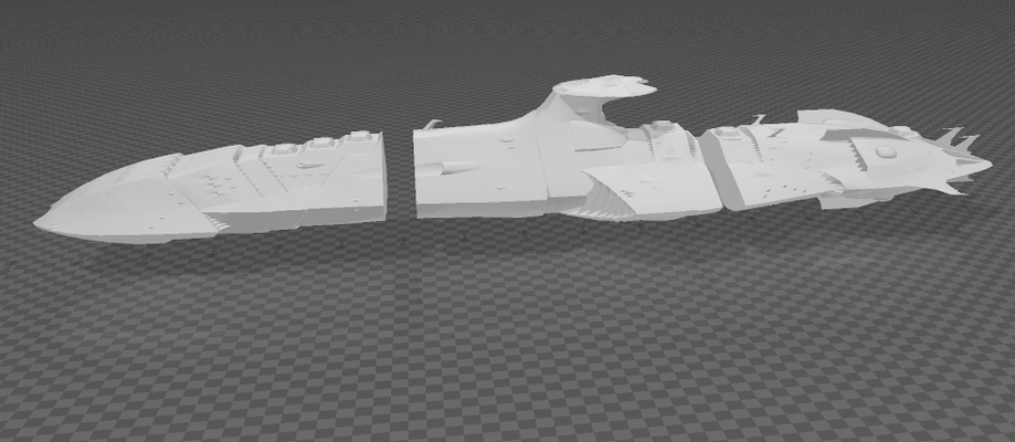 1 1000 zoelguut space battleship yamato 3d print model - Mito3D