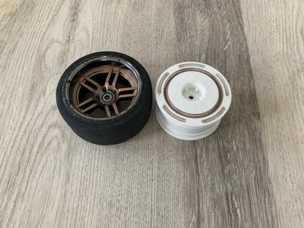 1 10 80's inspired touring car wheel 12mm hex Gadget rc 1/10 scale 3d print model - Mito3D
