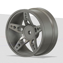 1 10 drift high grip wheel 6er offset 12mm game rc 3d print model - Mito3D