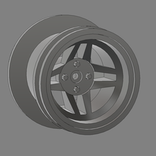 1 10 jdm wheel fit lego tyre wpl rc 3d print model - Mito3D