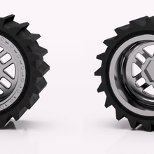 1 10 monster truck ruedas +pala de arena neumáticos juego r c vehículos 3d print model - Mito3D