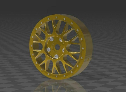 1 10 rc regolabile cerchio bbs e88 26mm tamiya strada touring macchina macchine kyosho cerchi ruote compensare mst stella 3d print model - Mito3D