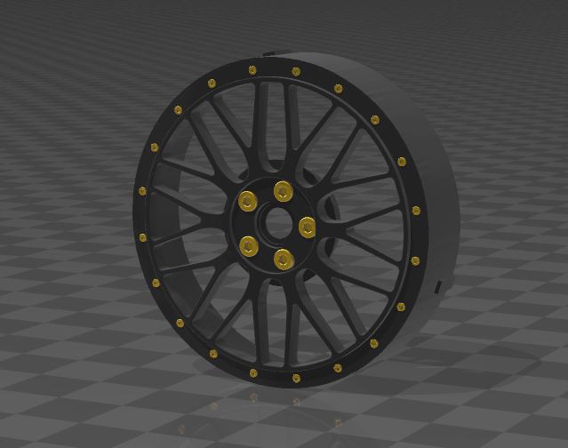 1 10 rc regolabile cerchio bbs lm 26mm tamiya strada touring macchina macchine kyosho cerchi ruote compensare mst stella 3D print model - Mito3D
