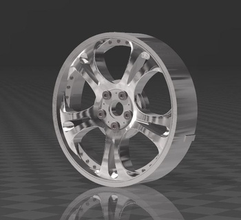 1 10 rc - adjustable rim weds cerberus 26mm Game tamiya 1:10 1/10 onroad touring car cars kyosho rims wheels offset mst star 3d print model - Mito3D