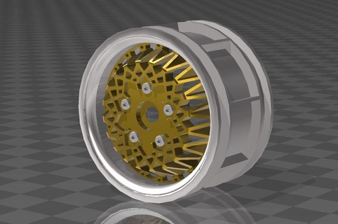 1 10 rc cerchio bbs e52 24mm gioco tamiya telaio m01 m02 m03 m04 m05 cerchi ruota ruote macchina 3d print model - Mito3D