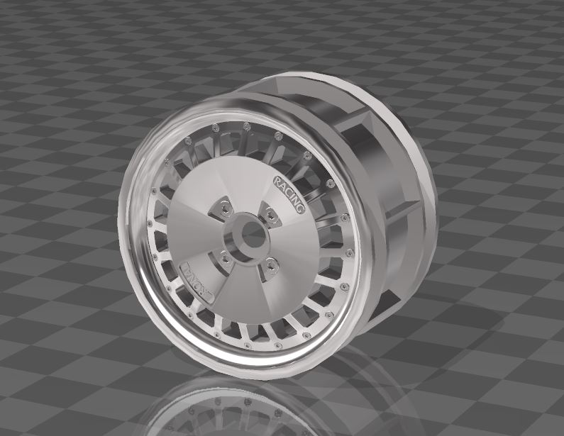 1 10 rc cerchio ronal turbo 24mm gioco tamiya telaio m01 m02 m03 m04 m05 cerchi ruota ruote macchina 3D print model - Mito3D