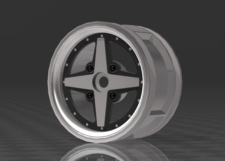 1 10 rc rim - work equip 01 24mm tamiya chassis m01 m02 m03 m04 m05 rims wheel wheels car works 3d print model - Mito3D