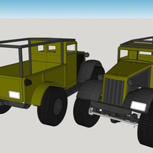 1 10 scale 1934 pickup cab bed based ford dodge m37 various rc car crawler body 3d print model - Mito3D