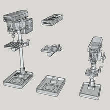 1 10 scale accessory - drill presses axial traxxas rc4wd proline rc garage 3d print model - Mito3D