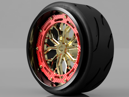 1 10 escala al13 r80 109r rueda cara plato rc deriva ruedas mst modelado 3d print model - Mito3D