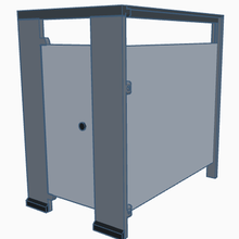1 10 scala bagno stalla gabinetto negozio box auto rc macchina deriva Accessori 3d print model - Mito3D