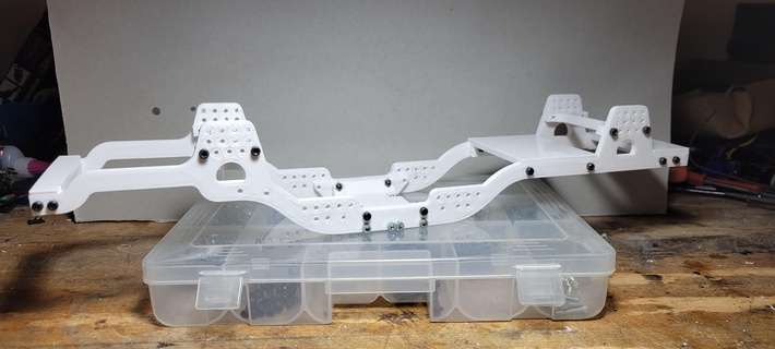1 10 escala rastejante rc chassis 12 comprimentos jogos scx10 ajustável 2mm impressão longo curto 3d print model - Mito3D