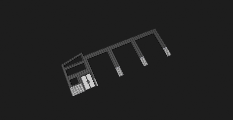 1 10 scala box auto rc deriva traccia corsa macchina guardrail 3d print model - Mito3D