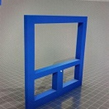 1 10 escala garagem janela quadro Armação gadget rc traxxas trx4 diorama 3d print model - Mito3D