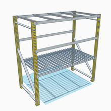 1 10 échelle industriel rayonnage garage entrepôt diorama 3d print model - Mito3D