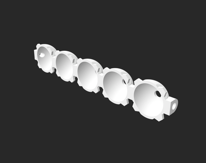 1 10 scale kc gravity style light bar baja rey specific universal mount rc lightbar crawler losi 3d print model - Mito3D