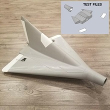 1 10 scale lippisch p13a rc model test files manual plane edf military jet ramjet ram ww2 world war 2 flying wing 3d print model - Mito3D