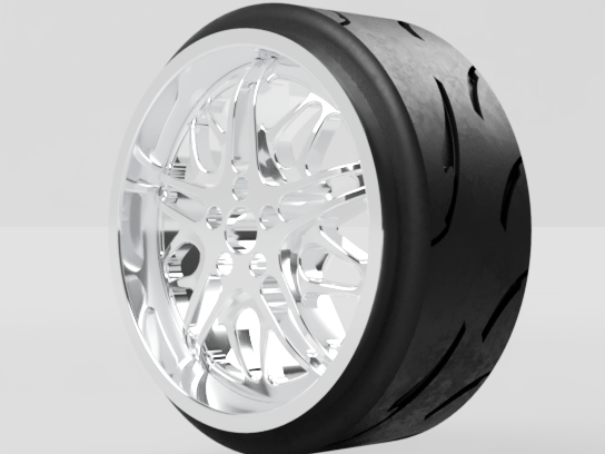 1 10 scale lp12 wheel 10scal rc drifting wheels mst modeling 3D print model - Mito3D