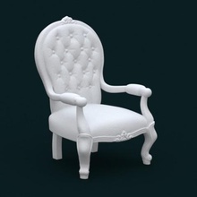 1 10 scale model - armchair 02 architecture arm chair miniature 3d print model - Mito3D