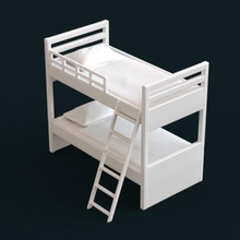 1 10 scale model - bunkbed 01 architecture miniature bunk bed 3d print model - Mito3D