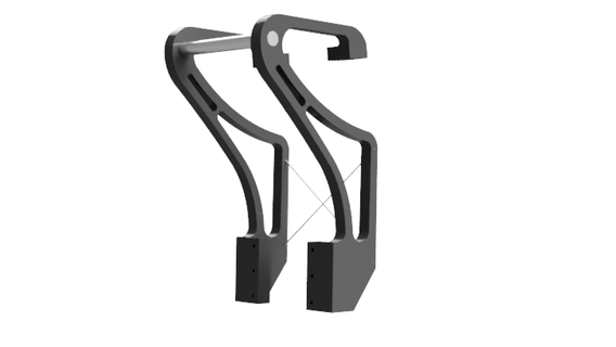 1 10 escala rc deriva aserrado cuello ala montar cisne jdm 3d print model - Mito3D