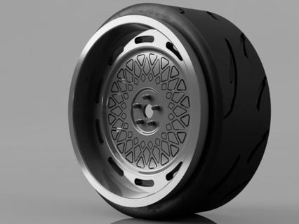 1 10 scale rc drifting al13 c02-1109r wheel 10scal wheels mst modeling 3d print model - Mito3D
