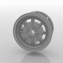 1 10 scale rim rc classic cars 70ies style tamiya wheel 1/10 m-chassis simca fiat abarth alfa romeo 3d print model - Mito3D