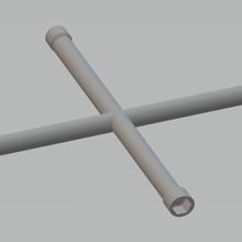 1 10 Rahmen Reifen Eisen Kreuz Gadget rc kriechen 3d print model - Mito3D