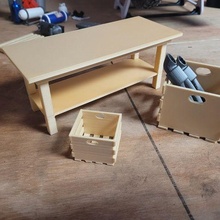 1 10 échelle travail table v2 facile impression 3d print model - Mito3D