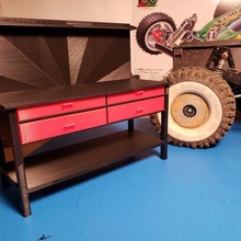 1 10 scale workbench garage shop bench work 3d print model - Mito3D