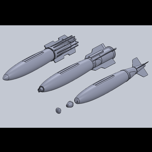 1 10 Rahmen mk82 ld Luft Schlangenauge rc Flugzeug edf motionrc freewing a10 Bombe Militär 3D print model - Mito3D