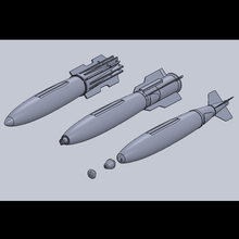 1 10 scala mk82 ld aria snakeye rc aereo edf motionrc ala libera a10 bomba militare 3d print model - Mito3D