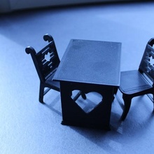 1 12 6 miniatura tabela arte passatempo casa boneca brinquedo 3d print model - Mito3D